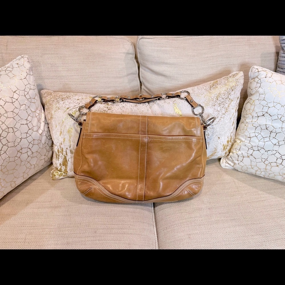 Coach Vintage Soho Hobo Buckle Flap Business Leather Shoulder Bag L0682-10582 - Picture 8 of 16